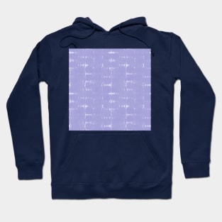 Soft texture of Shibori squares - lilac Hoodie